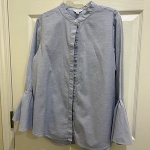 Calvin Klein  with medium Chinese  collar beck with stylistic design at arm end